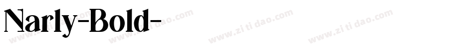 Narly-Bold字体转换