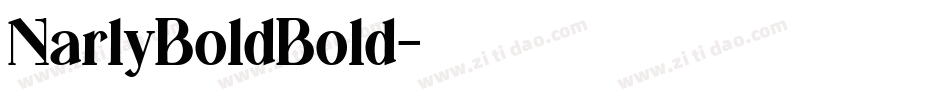 NarlyBoldBold字体转换