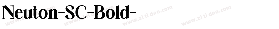 Neuton-SC-Bold字体转换