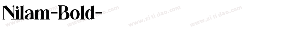 Nilam-Bold字体转换