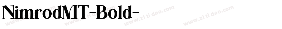 NimrodMT-Bold字体转换