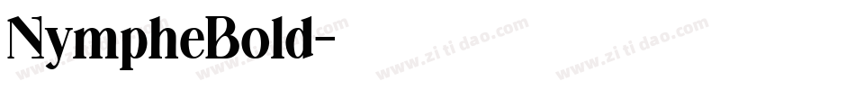 NympheBold字体转换