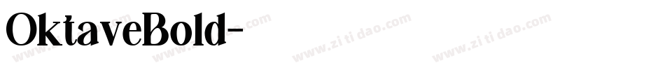 OktaveBold字体转换