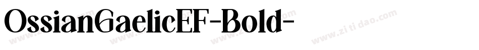 OssianGaelicEF-Bold字体转换