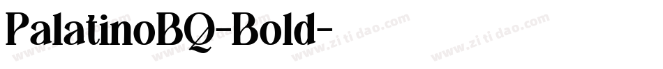 PalatinoBQ-Bold字体转换