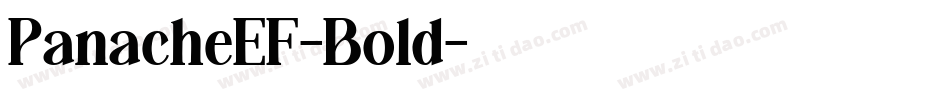 PanacheEF-Bold字体转换