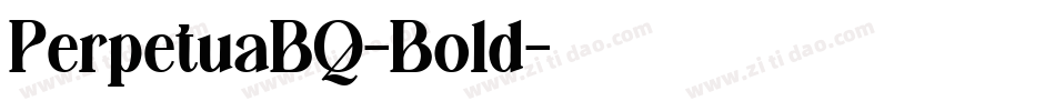 PerpetuaBQ-Bold字体转换