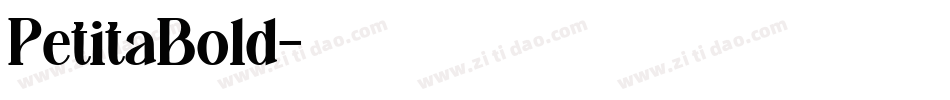 PetitaBold字体转换
