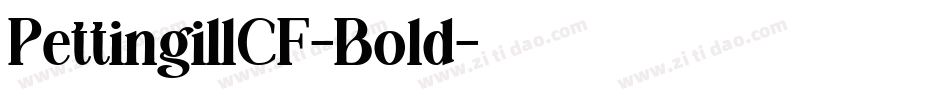 PettingillCF-Bold字体转换