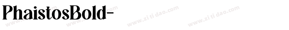 PhaistosBold字体转换