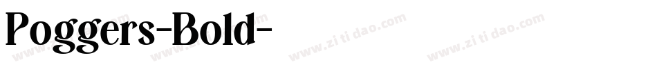 Poggers-Bold字体转换
