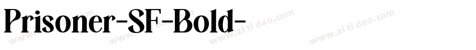 Prisoner-SF-Bold字体转换