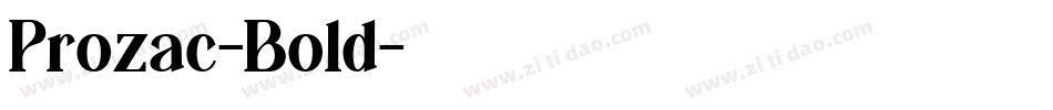 Prozac-Bold字体转换
