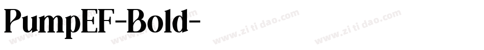 PumpEF-Bold字体转换