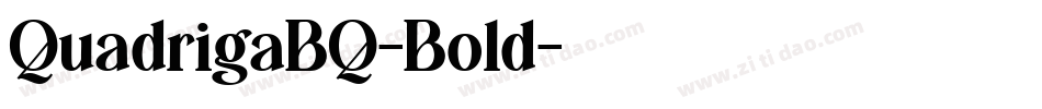 QuadrigaBQ-Bold字体转换