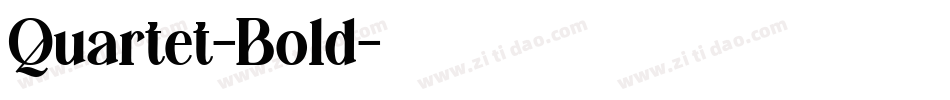 Quartet-Bold字体转换