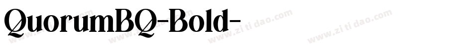 QuorumBQ-Bold字体转换