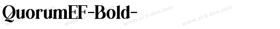 QuorumEF-Bold字体转换