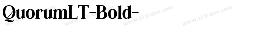 QuorumLT-Bold字体转换