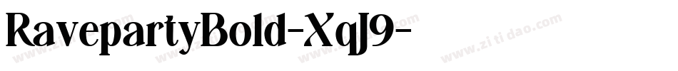 RavepartyBold-XqJ9字体转换