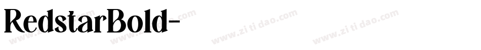 RedstarBold字体转换