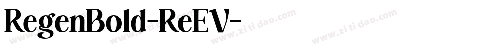 RegenBold-ReEV字体转换