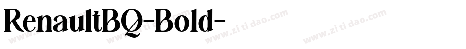 RenaultBQ-Bold字体转换