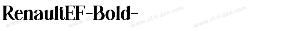 RenaultEF-Bold字体转换