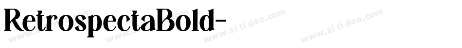 RetrospectaBold字体转换