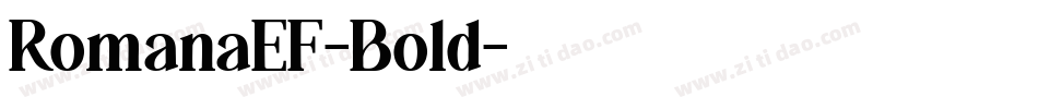 RomanaEF-Bold字体转换
