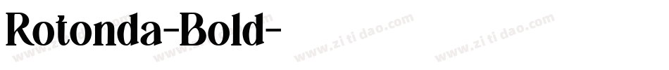 Rotonda-Bold字体转换