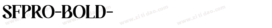 SFPRO-BOLD字体转换