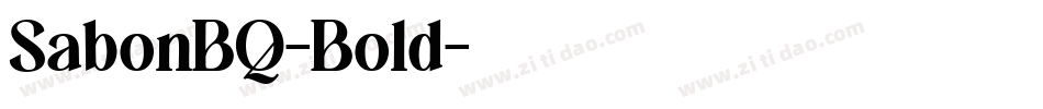 SabonBQ-Bold字体转换