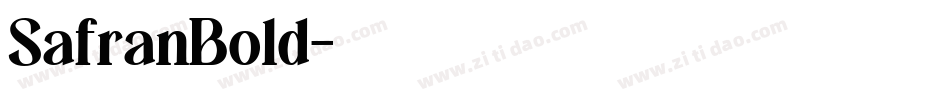 SafranBold字体转换