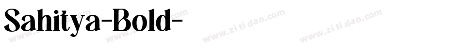 Sahitya-Bold字体转换
