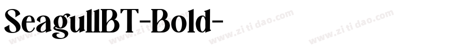 SeagullBT-Bold字体转换
