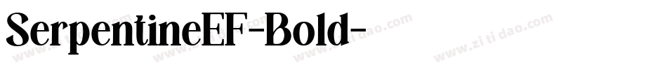 SerpentineEF-Bold字体转换