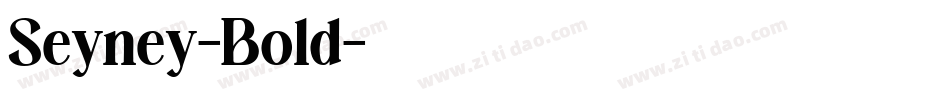 Seyney-Bold字体转换