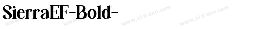 SierraEF-Bold字体转换