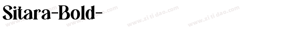 Sitara-Bold字体转换
