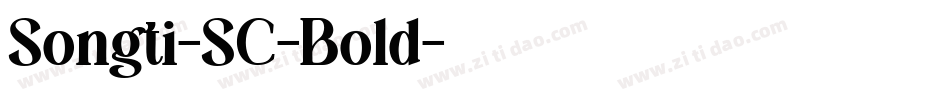 Songti-SC-Bold字体转换
