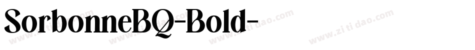 SorbonneBQ-Bold字体转换