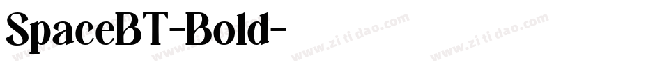 SpaceBT-Bold字体转换