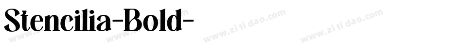 Stencilia-Bold字体转换