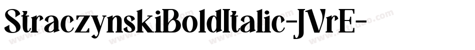 StraczynskiBoldItalic-JVrE字体转换