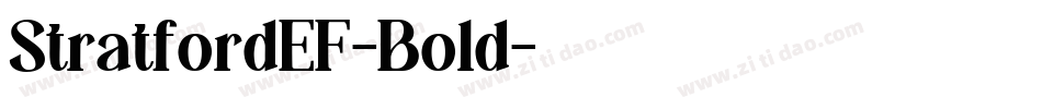 StratfordEF-Bold字体转换