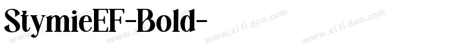 StymieEF-Bold字体转换