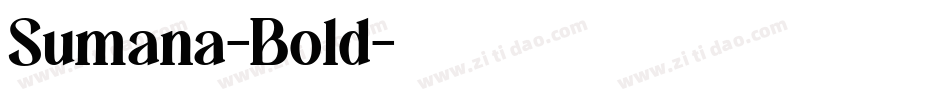 Sumana-Bold字体转换