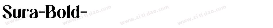 Sura-Bold字体转换
