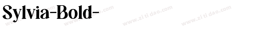Sylvia-Bold字体转换